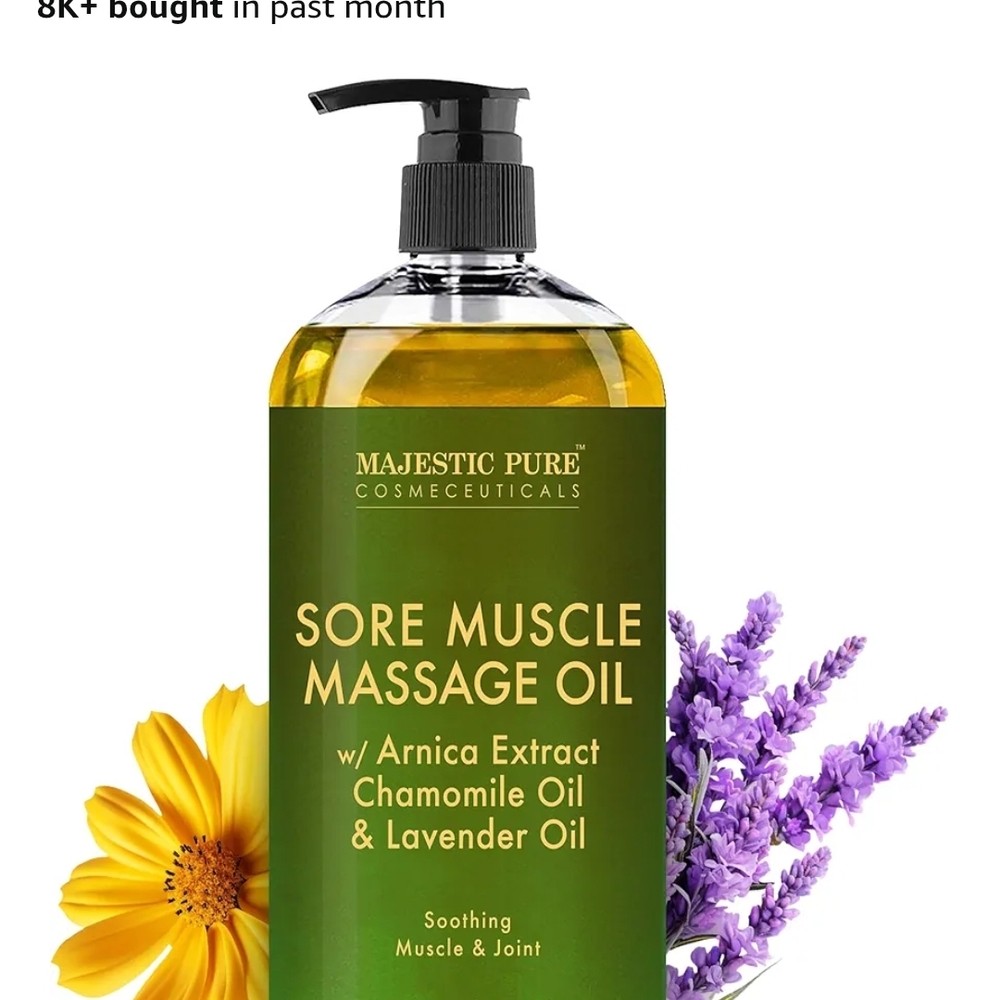 Majestic Pure Sore Muscle Massage Oil